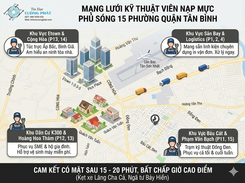 nạp mực sửa máy in tại nhà quận tân bình