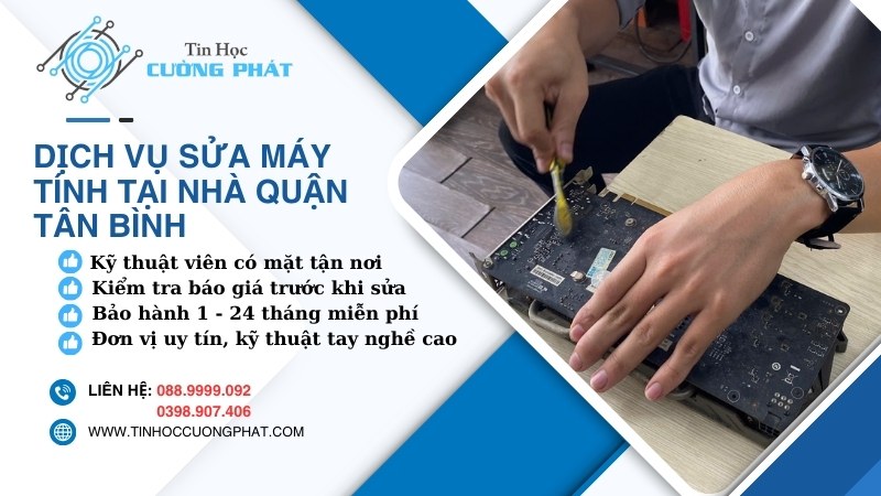 nhận sửa chữa bảo trì pc laptop quận tân bình