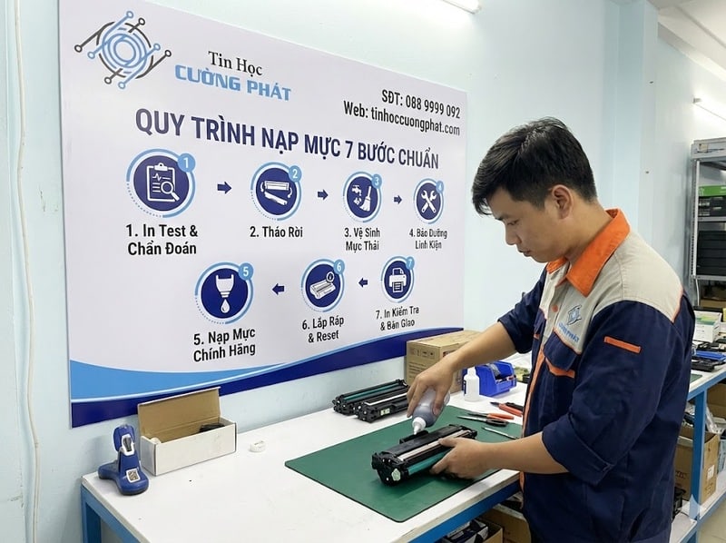 đổ mực máy in gò vấp