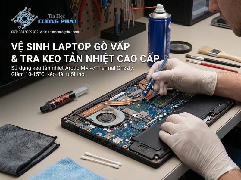 vệ sinh máy tính laptop quận gò vấp