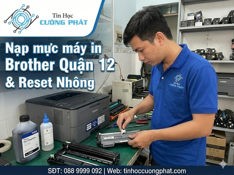 nạp mực máy in brother quận 12