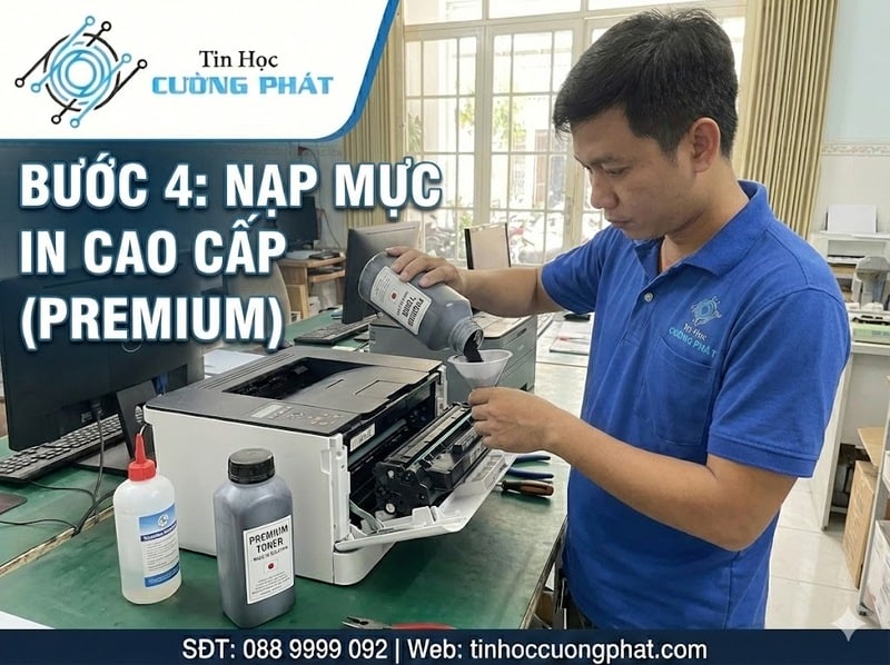 nạp mực máy in tại nhà quận 12
