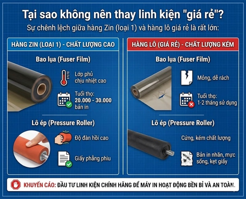 So sánh chất lượng bao lụa máy in chính hãng và hàng lô giá rẻ - Tin Học Cường Phát