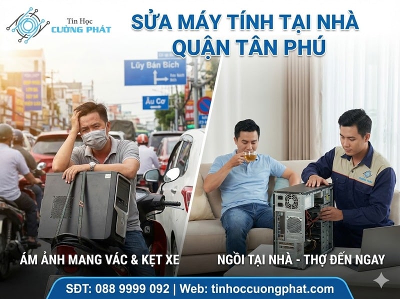 sửa máy tính tận nơi quận tân phú