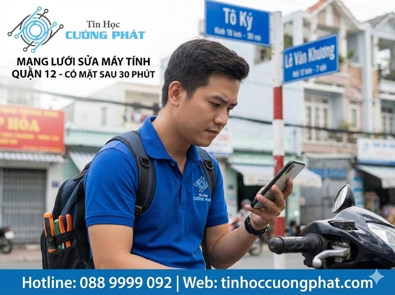 thợ sửa chữa cài đặt máy tính tận nơi ở quận 12