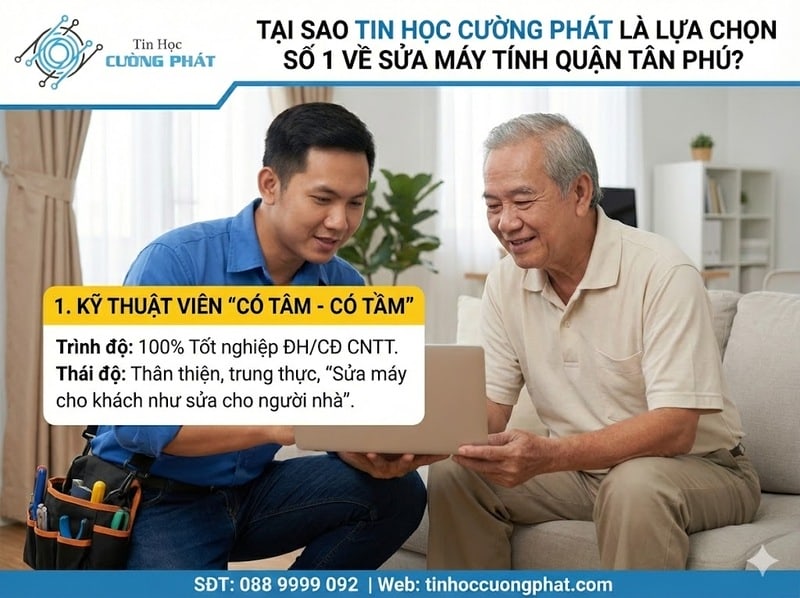 trung tâm sửa máy tính uy tín tại tân phú