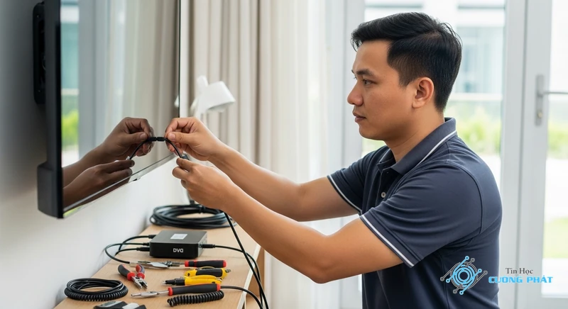 Ảnh bìa Cách kết nối camera với tivi