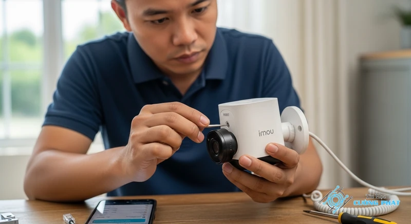 Ảnh bìa cách lấy lại mật khẩu camera imou