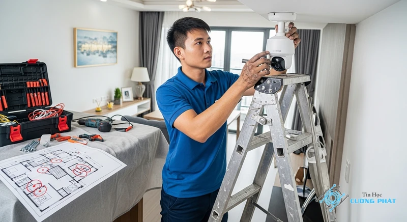 Kinh nghiệm lắp camera chung cư hình ảnh minh họa chuyên sâu 3