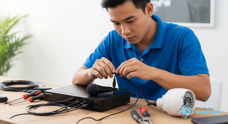 Lắp mic thu âm cho camera hình ảnh minh họa chuyên sâu 2