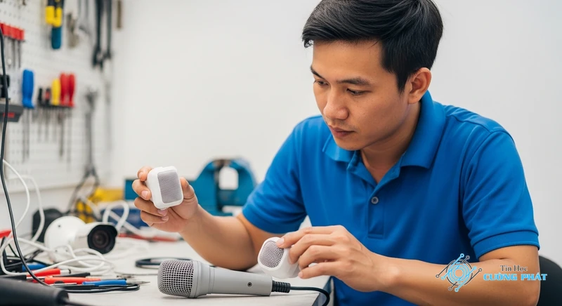 Lắp mic thu âm cho camera hình ảnh minh họa chuyên sâu 4